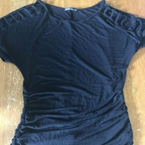 Black top with cut out shoulders